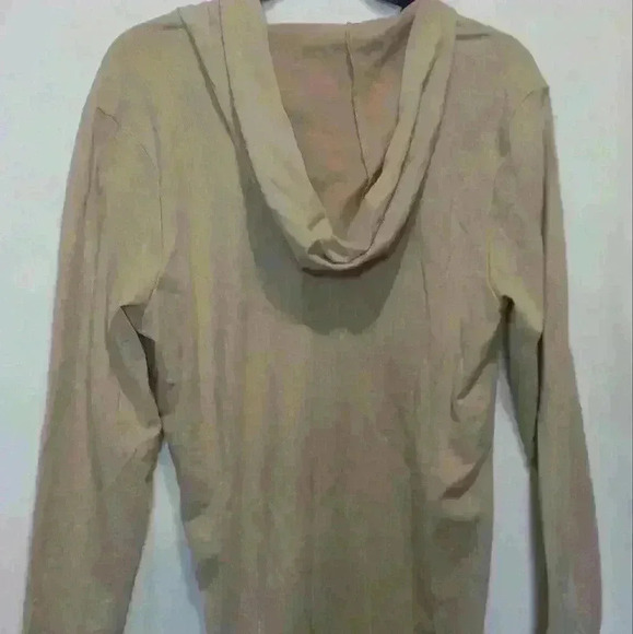 Womens S neutral INC top ribbed cotton blend - Picture 2 of 5